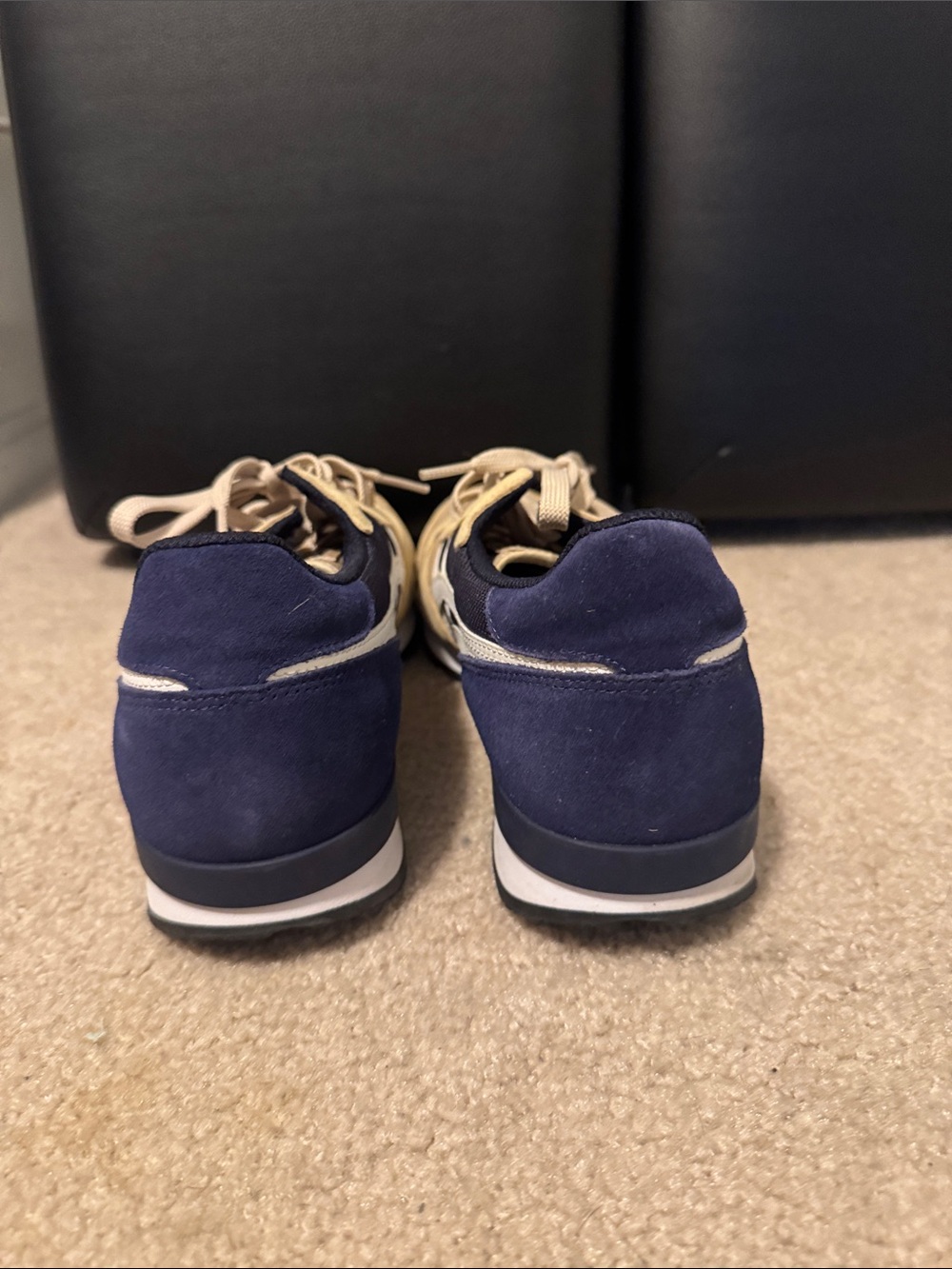 Onitsuka Tiger by Asics Beige and Navy Sneakers - Picture 4 of 5